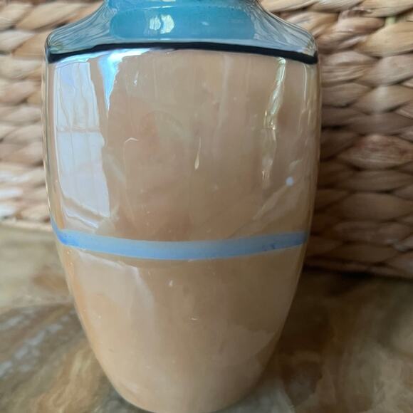 Luster peach Japanese vase - Picture 3 of 7